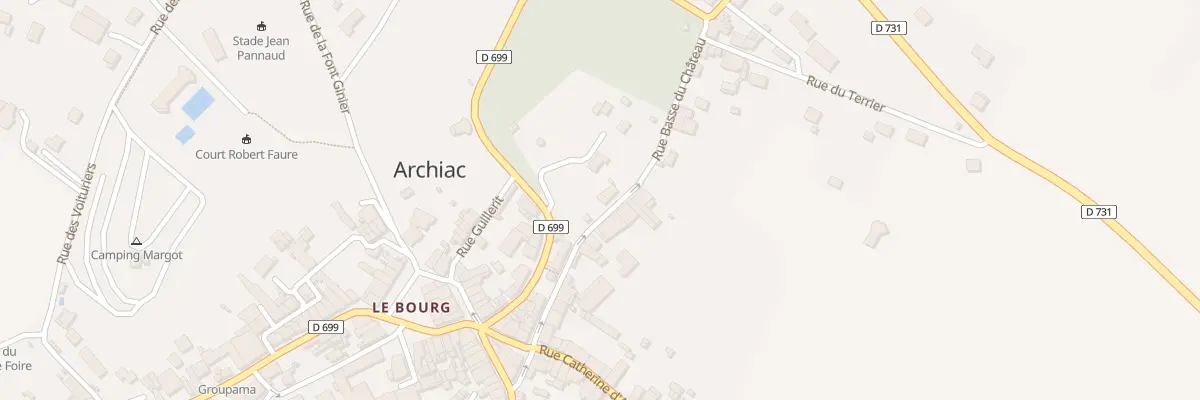Plan du 15 Rue Basse à Archiac