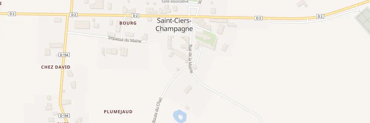 Plan du 8 Rue de la Mairie à Saint-Ciers-Champagne