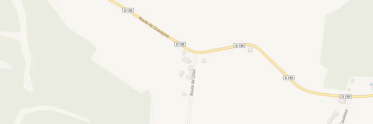 Plan du 36 Rte de Liron à Soulignac