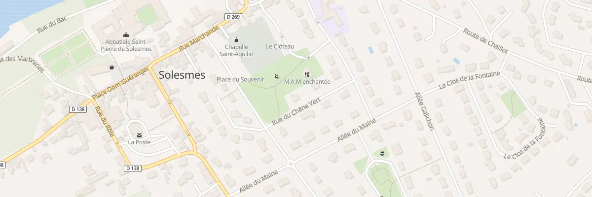 Plan du 3A Rue du Chene Vert à Solesmes