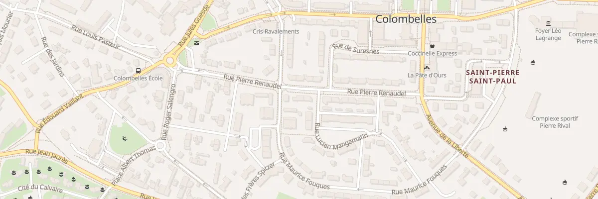 Plan du 21 Rue Pierre Renaudel à Colombelles
