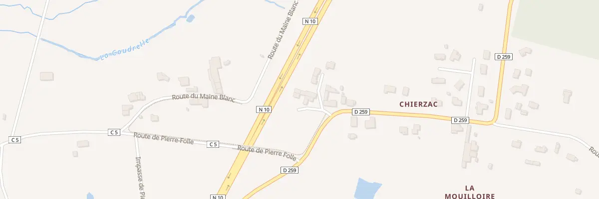 Plan du 5126 Chierzac Est à Bedenac
