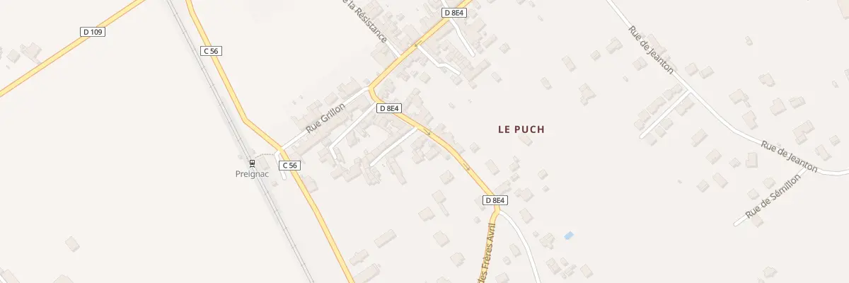 Plan du 16 Rue des Frères Avril à Preignac