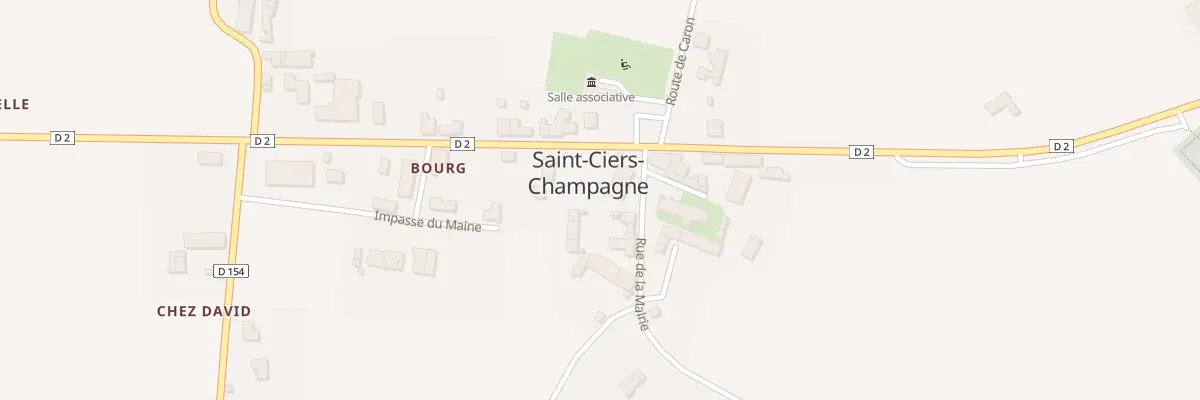 Plan du 2 Rue de la Mairie à Saint-Ciers-Champagne