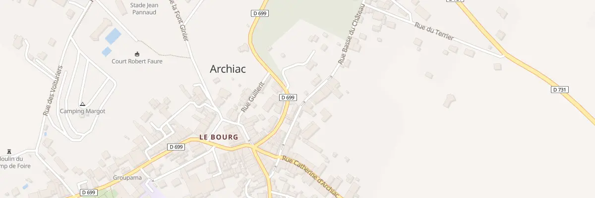 Plan du 10 All des Marronniers à Archiac