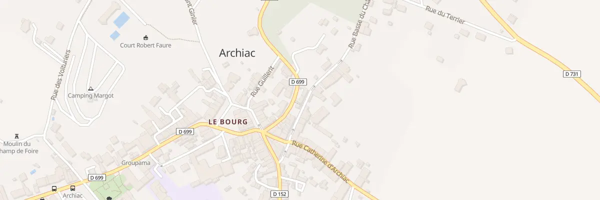 Plan du 8 All des Marronniers à Archiac