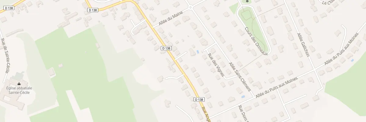 Plan du 31 Rue Angevine à Solesmes