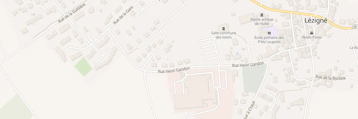Plan du 25 Rue Henri Gandon à Huillé-Lézigné
