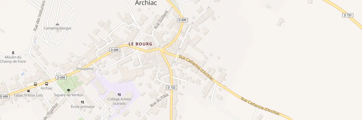 Plan du 14 Rue Catherine d’Archiac à Archiac