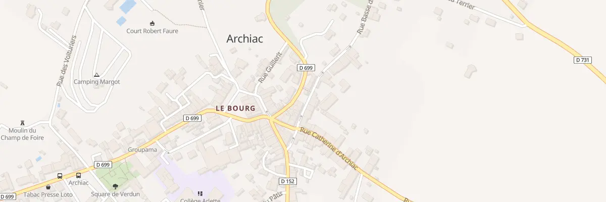 Plan du 13B Rue Basse à Archiac