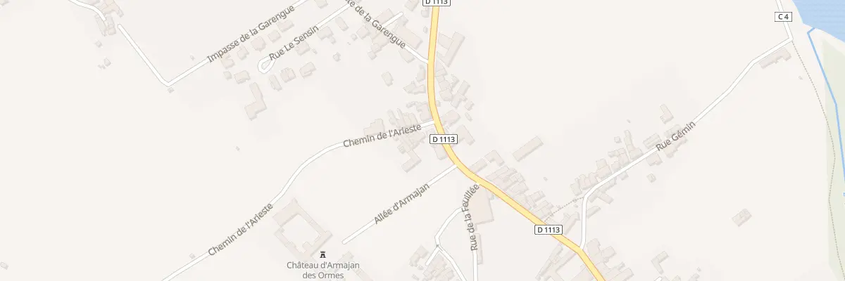 Plan du 1 Che de l’Arieste à Preignac