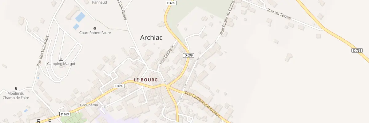 Plan du 11 All des Marronniers à Archiac