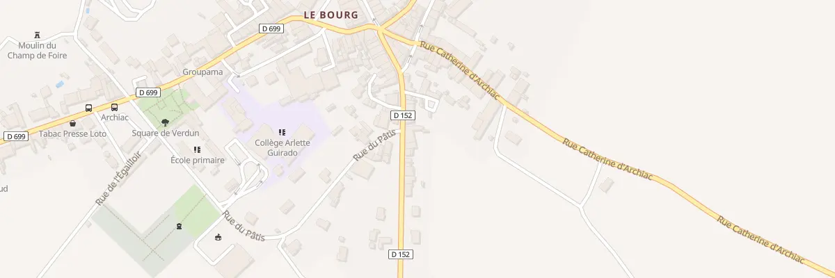 Plan du 1 Rte de St Maigrin à Archiac