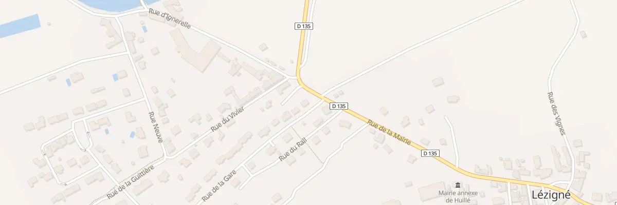Plan du 1 Rue de la Gare à Huillé-Lézigné