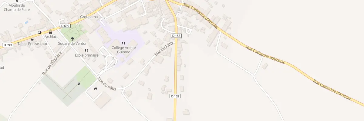 Plan du 5 Rte de St Maigrin à Archiac