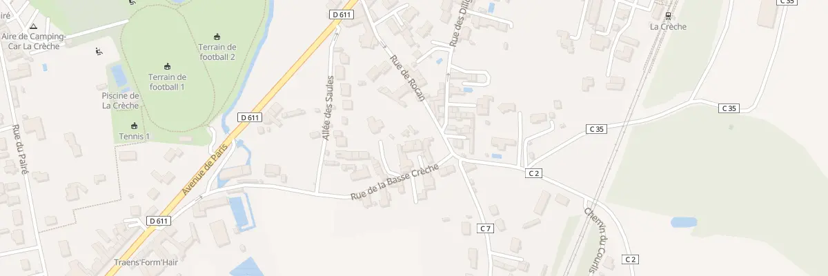 Plan du 6 Rue de la Basse Crèche à La Crèche
