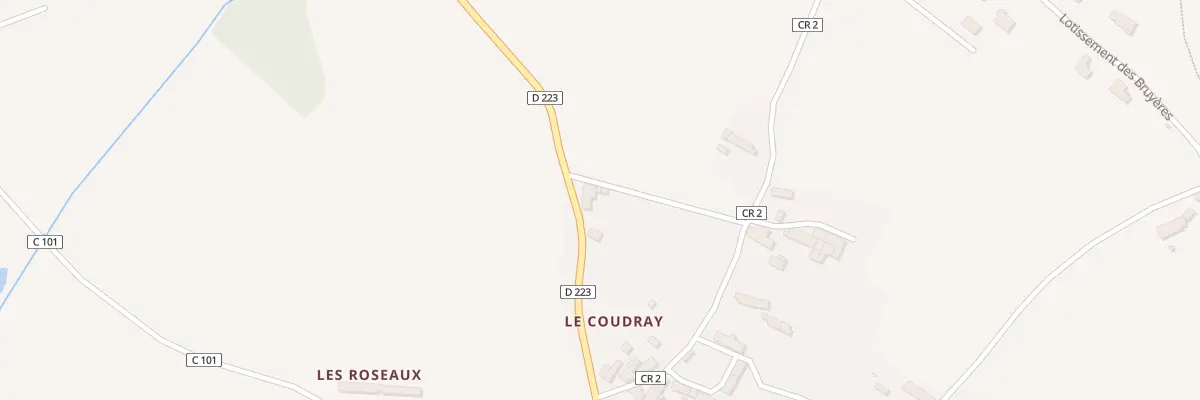 Plan du 5127 Le Coudray à La Pallu