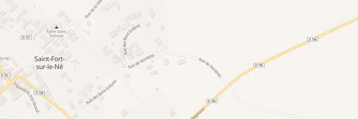 Plan du 14 Rue de Verrieres à Saint-Fort-sur-le-Né