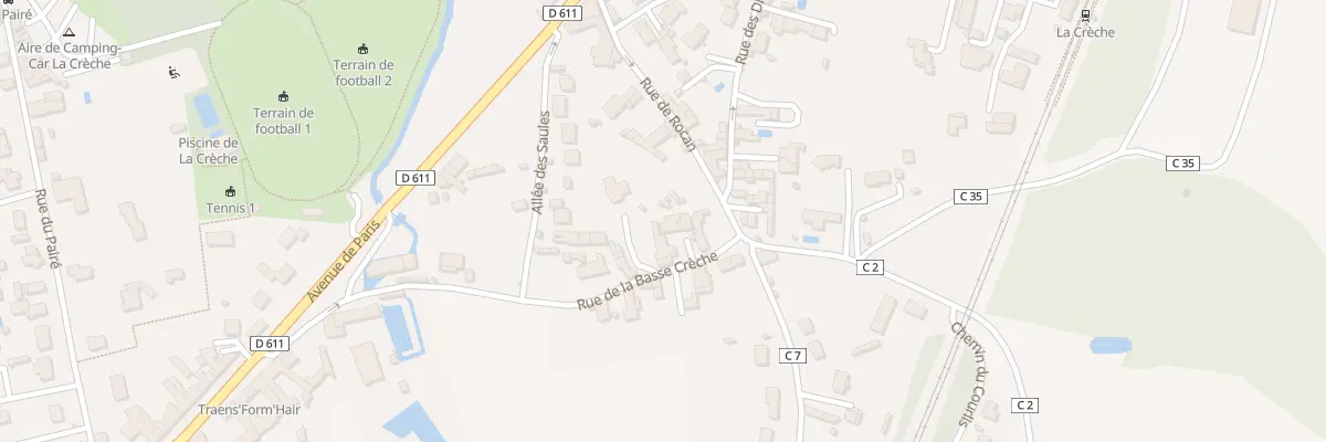 Plan du 8 Rue de la Basse Crèche à La Crèche