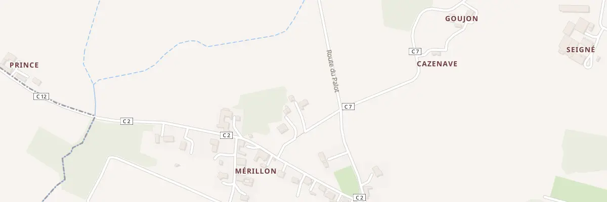 Plan du 800B Rte du Hameau de Mérillon au Vignau