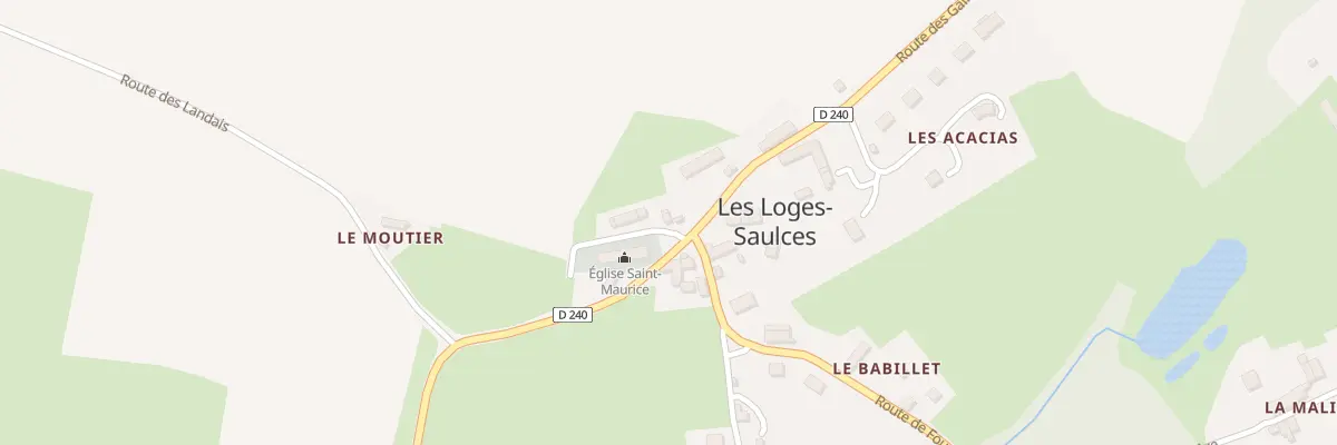 Plan du 5058 Le Bourg aux Loges-Saulces