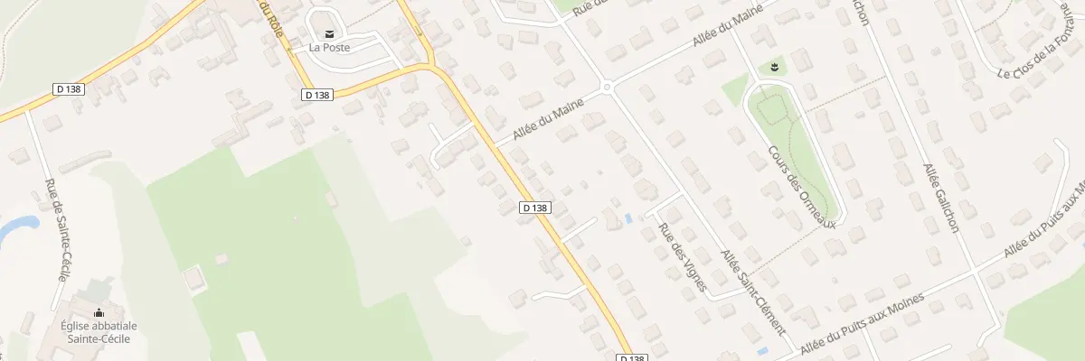 Plan du 23A Rue Angevine à Solesmes