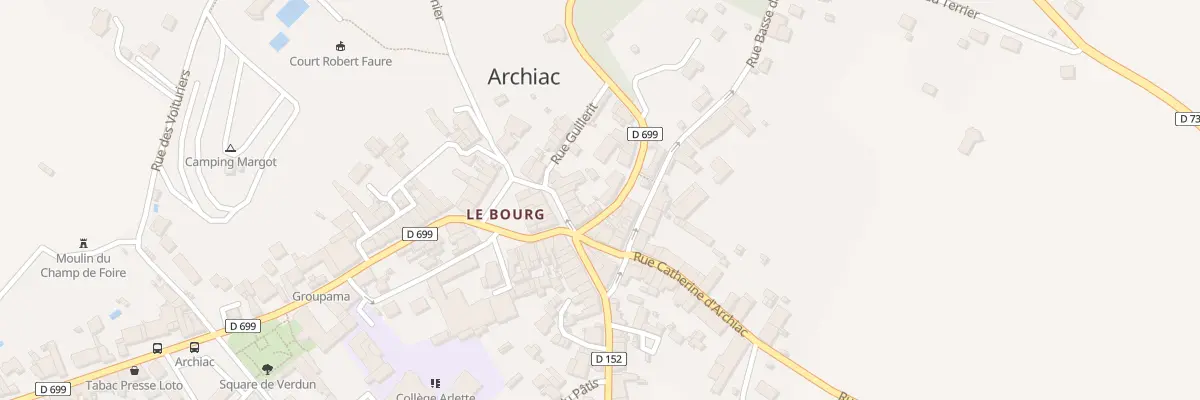 Plan du 13 Rue des Halles à Archiac