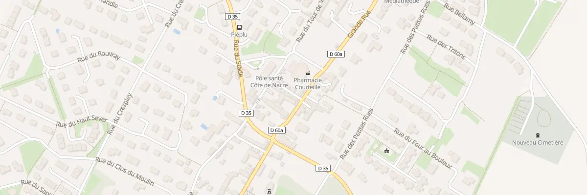 Plan du 60 Grande Rue à Colleville-Montgomery