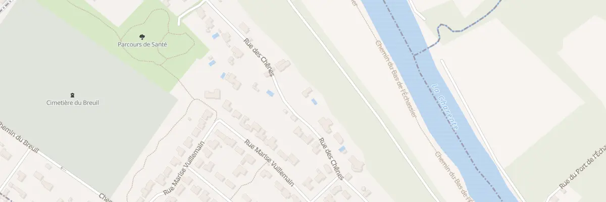 Plan du 20 Rue des Chênes à Châteaubernard