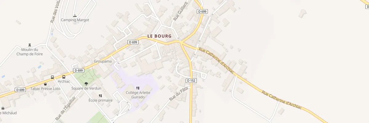 Plan du 16 Rue du Canton Guérin à Archiac