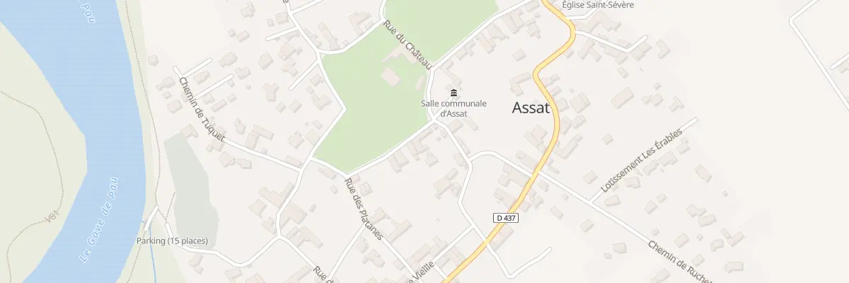 Plan du 6 Rue du Chateau à Assat