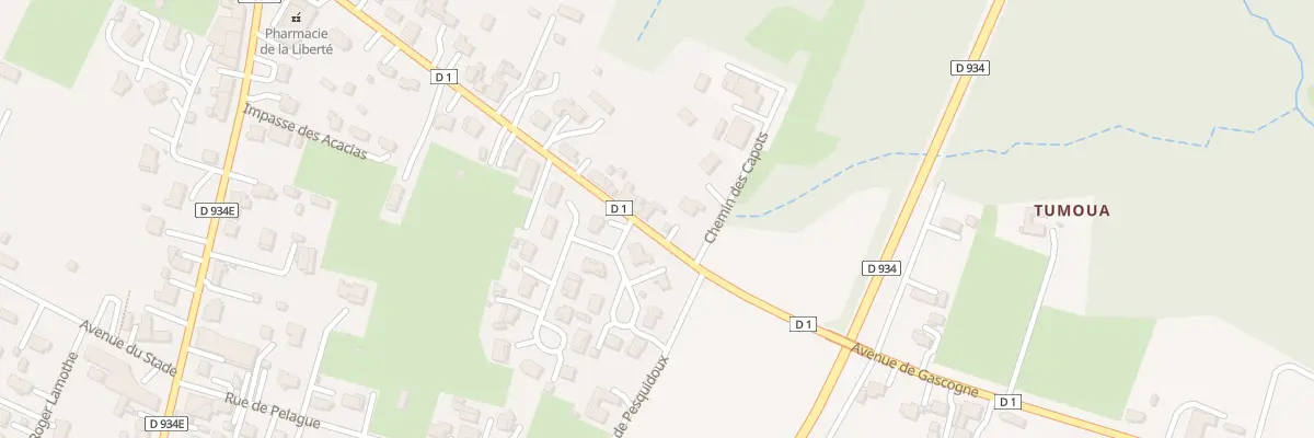 Plan du 357 Av de Gascogne à Villeneuve-de-Marsan