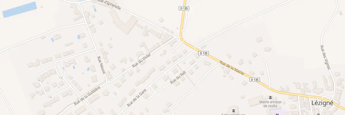Plan du 5 Rue de la Gare à Huillé-Lézigné