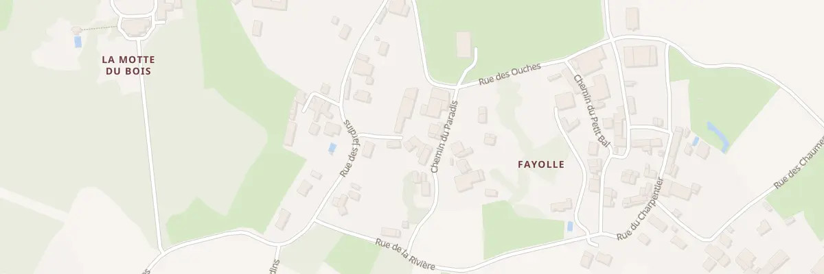 Plan du 2 Che du Paradis à Brûlain