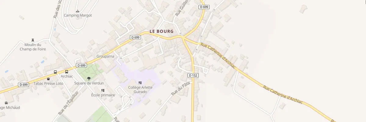 Plan du 18 Rue du Canton Guérin à Archiac