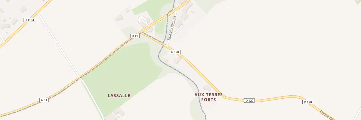 Plan du 68A Aux Terres Forts Ouest à Omet