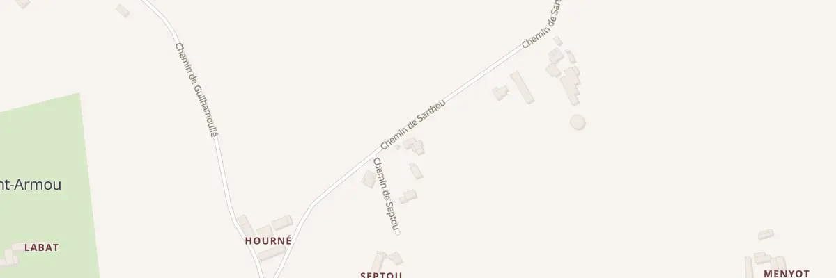 Plan du 1 Che de Septou à Saint-Armou