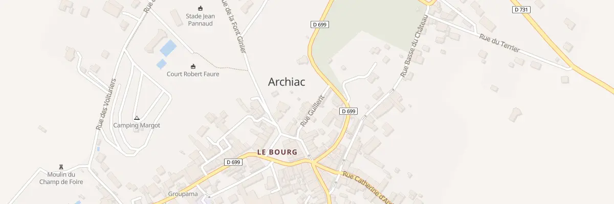 Plan du 5 Rue Guillerit à Archiac