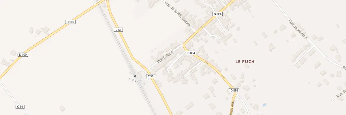 Plan du 5 Av Grillon à Preignac