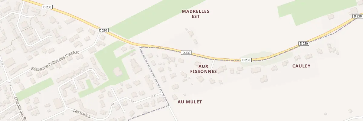 Plan du 2G Au Mulet à Loupiac