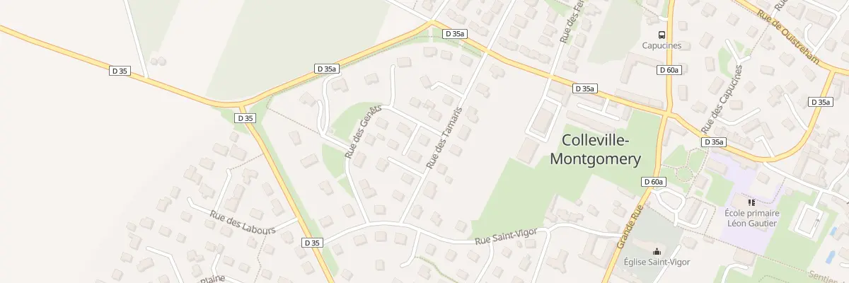 Plan du 12 Rue des Tamaris à Colleville-Montgomery