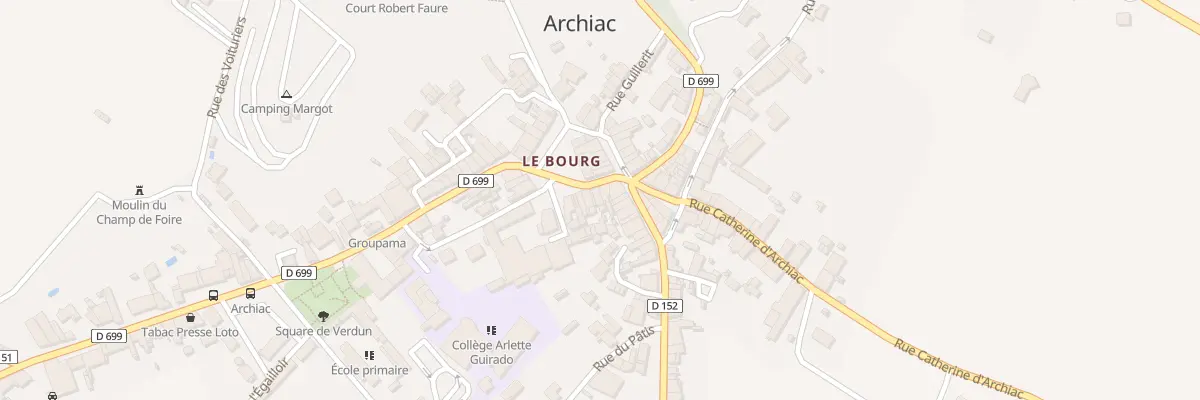 Plan du 2 Rue Catherine d’Archiac à Archiac