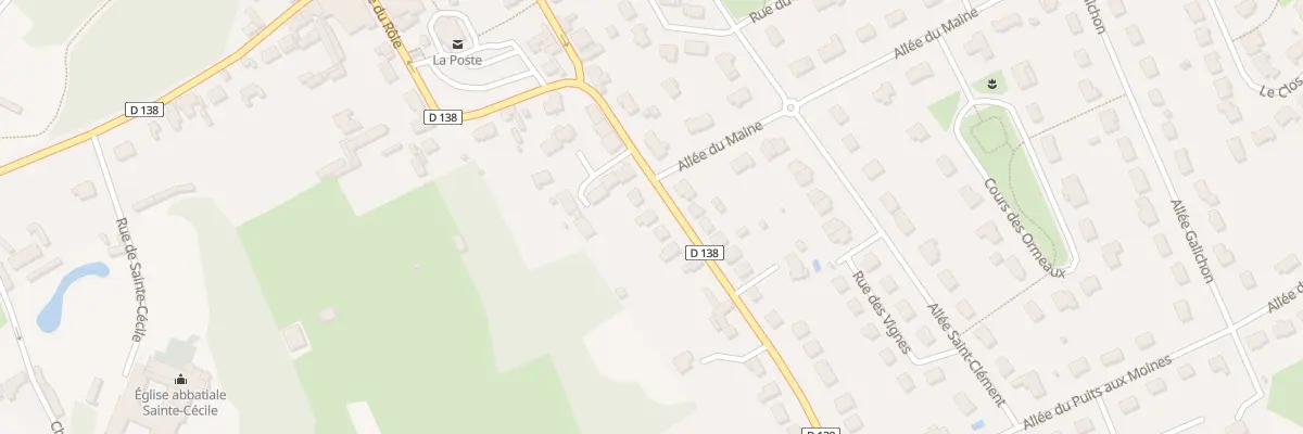 Plan du 16 Rue Angevine à Solesmes