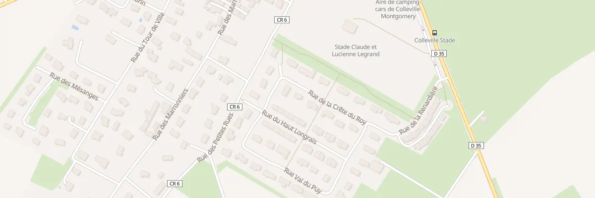Plan du 9 Rue de la Crête du Roy à Colleville-Montgomery