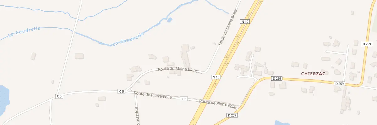 Plan du 5129 Chierzac Ouest à Bedenac