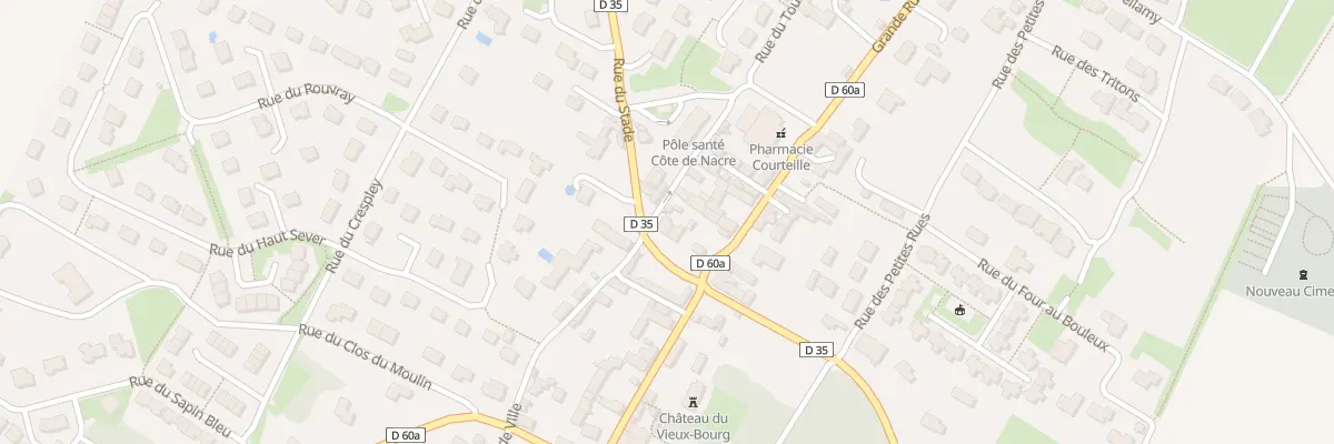 Plan du 8 Rue du Stade à Colleville-Montgomery