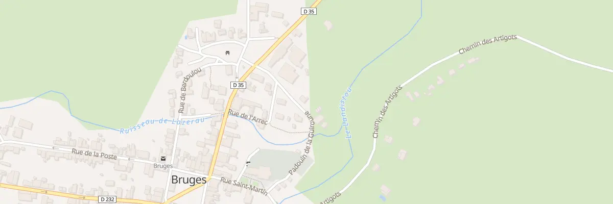 Plan du 3 Vc Padouin de la Guiroune à Bruges-Capbis-Mifaget