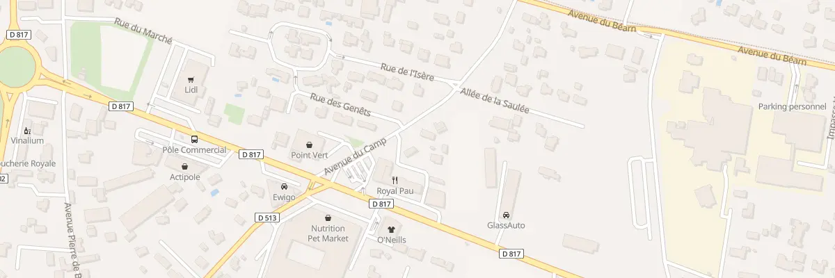Plan du 12 Av du Camp à Idron