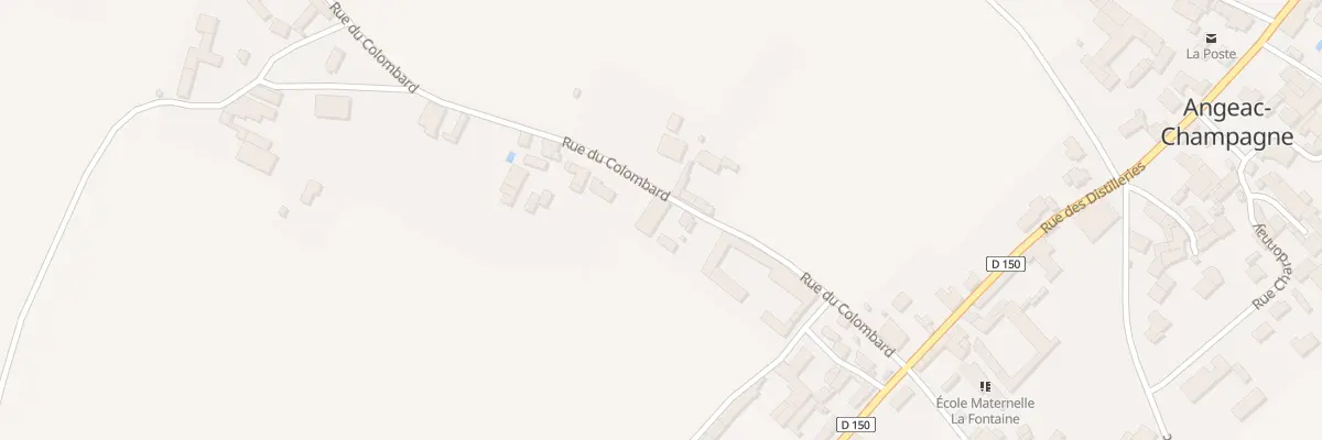 Plan du 217 Rue du Colombard à Angeac-Champagne