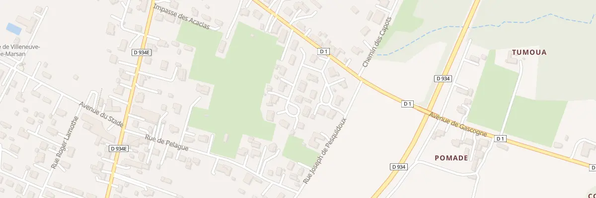 Plan du 165 Rue des Troënes à Villeneuve-de-Marsan